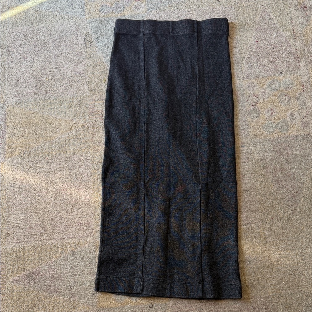 AG Adriano Goldschmidt size small Charcoal Black Knit Pencil Skirt - Picture 2 of 4